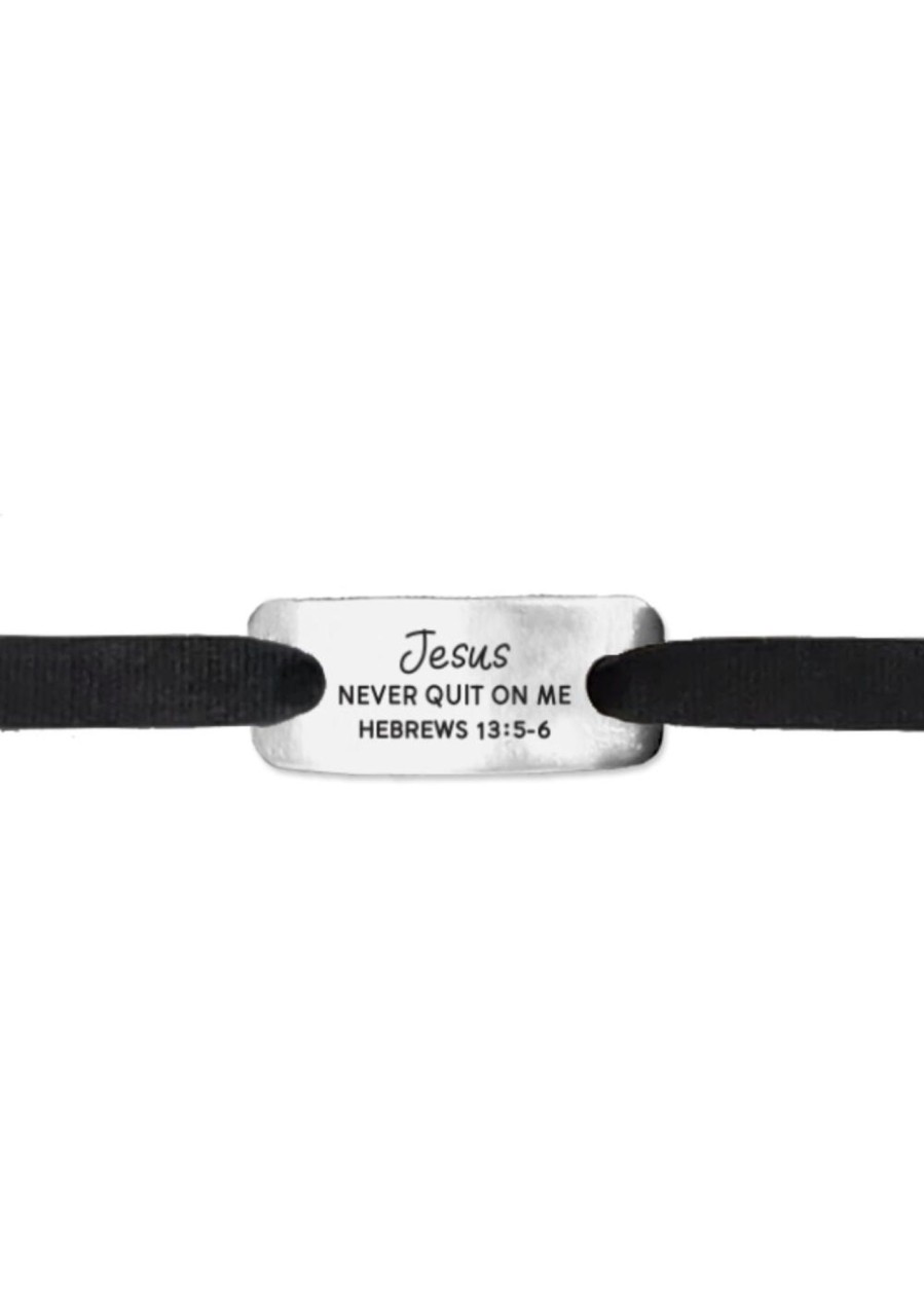 Accessoriesnew Momentum Jewelry | Momentum Jewelry | Jesus Never Quit On Me Foot Note Silver