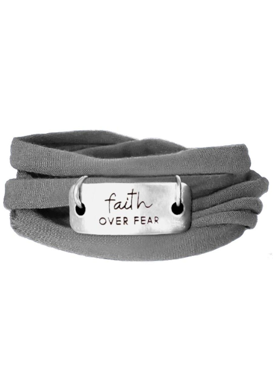 Accessoriesnew Momentum Jewelry | Momentum Jewelry | Faith Over Fear (Script Font) Wrap